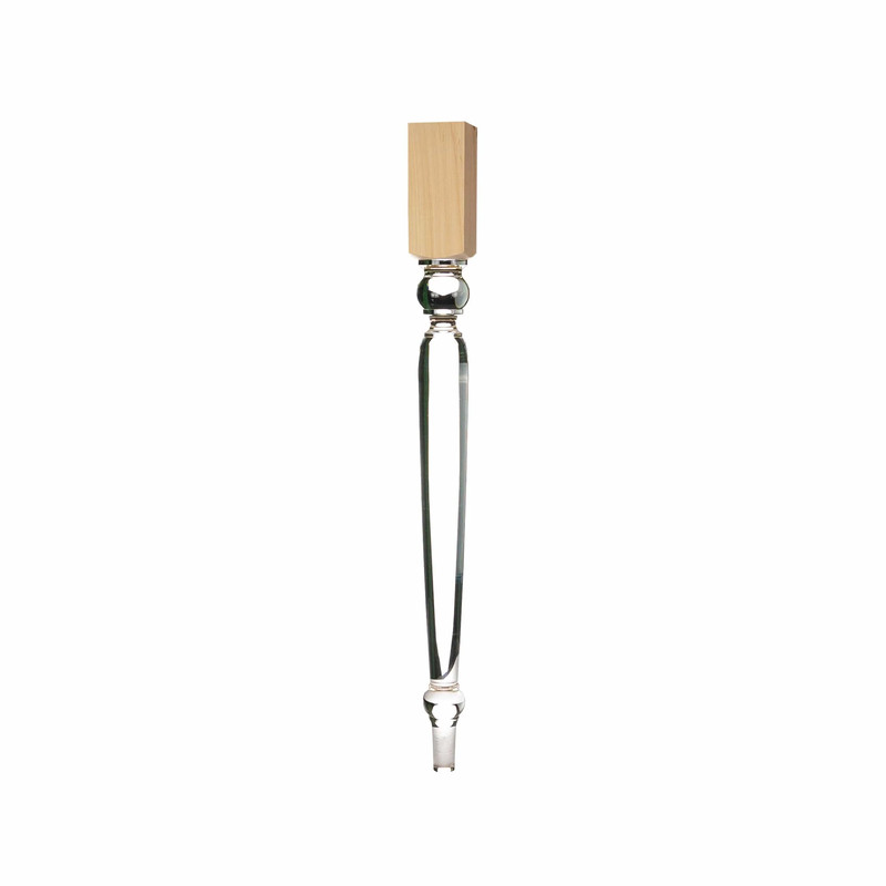 Old English Style Acrylic Island Leg - Species:Pine